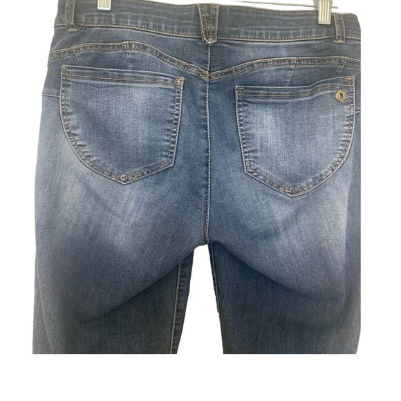 Democracy Jeans "Ab" Solution 10 Blue Womens Mid Rise Ankle Medium Wash Denim - Picture 7 of 8